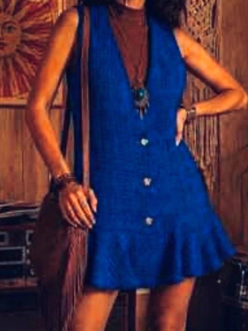 Zara Blue Mini Dress Like size M